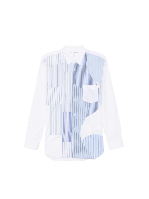 Comme des Garçons SHIRT PATCHWORK STRIPED SHIRT