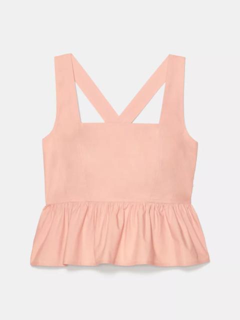 kate spade Cross-back Peplum Top