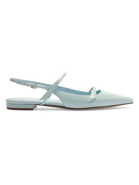 ALEXANDRE BIRMAN Women's Tita Patent Leather Flats - Dust Blue