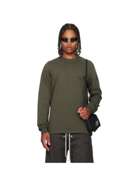 Rick Owens Khaki Concordians Short Crewneck LS T-shirt
