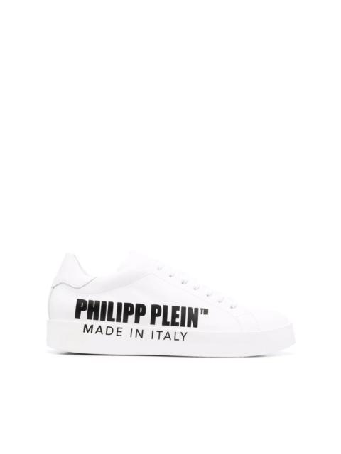 PHILIPP PLEIN leather low-top sneakers