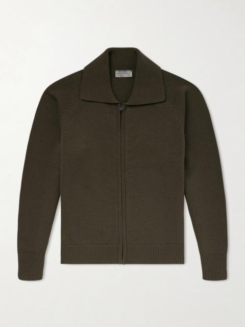 MARGARET HOWELL Merino Wool Zip-Up Cardigan