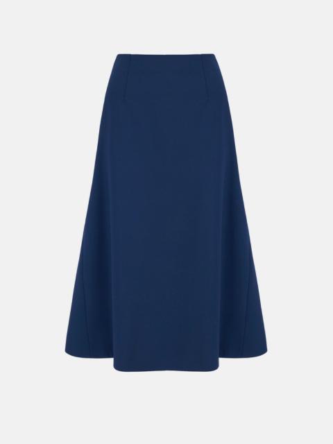 EMILIA WICKSTEAD Queenie Skirt In Navy Summer Wool