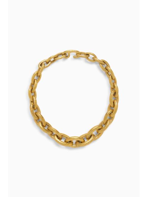 ULLA JOHNSON Gradient Oval Brass Necklace