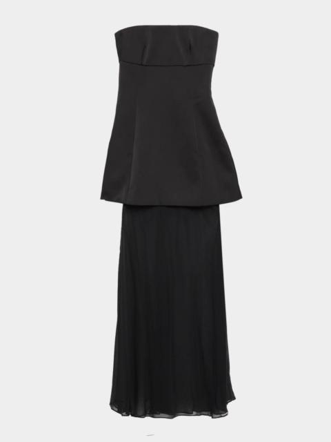 SIMKHAI Avidan Sheer-Skirt Gown