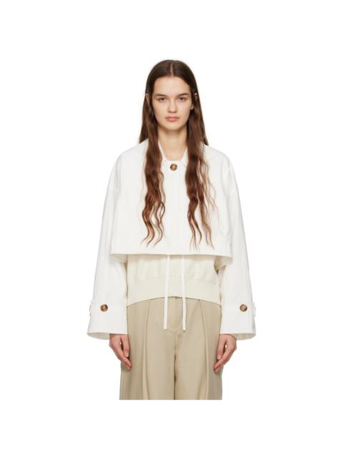 JKOO White Crinkled Jacket