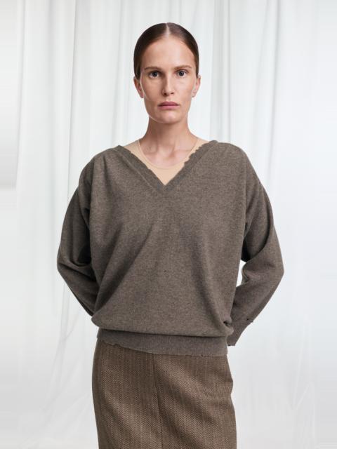 Maison Margiela Draped V-Neck Sweater