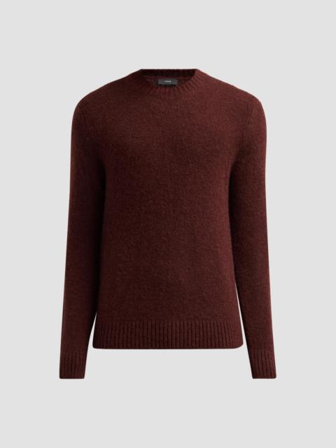Vince Men's Mottled Marled Crewneck Sweater - Mahogany