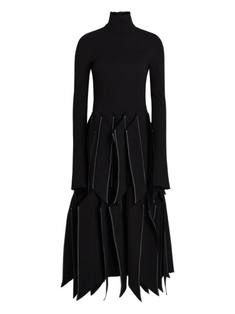 A.W.A.K.E. MODE panel contrast midi dress