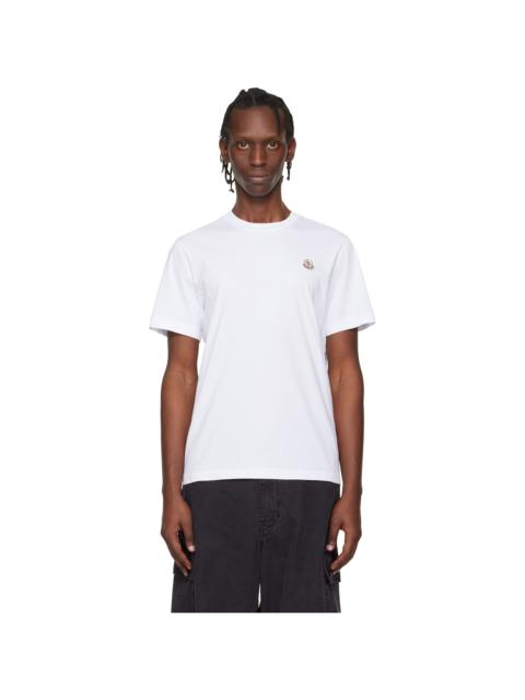 Moncler Three-Pack White Logo Patch Cotton T-shirts