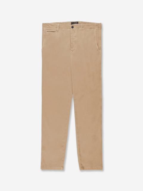 SLOWEAR Tapered-fit cotton and linen trousers