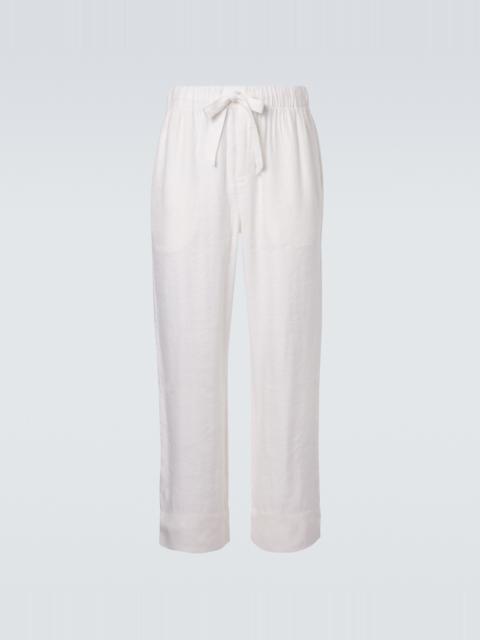 FRESCOBOL CARIOCA Luan linen-blend straight pants