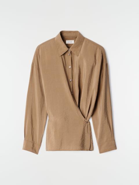 Lemaire STRAIGHT COLLAR TWISTED SHIRT IN DRY SILK