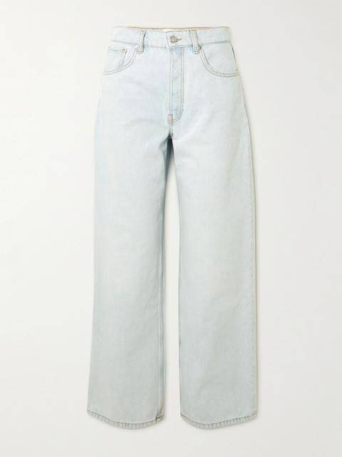ANINE BING Manon high-rise wide-leg jeans Light denim