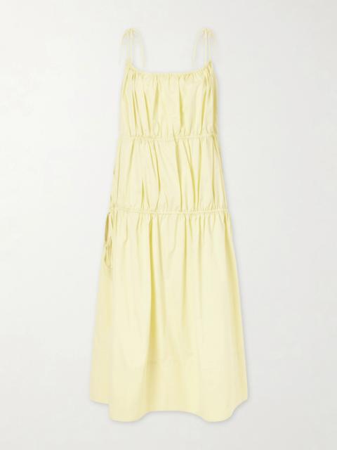 LIBEROWE Ella Tiered Cotton And Silk-blend Midi Dress