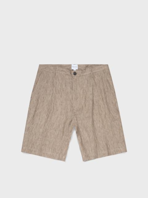 Pleated Linen Short