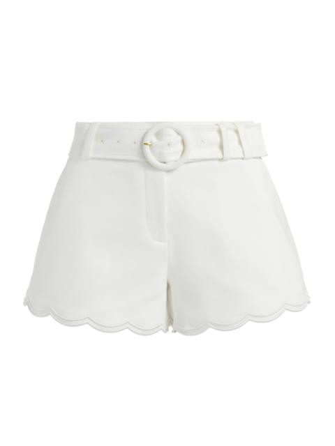 RAMY BROOK Women's Violeta Cotton-Blend Belted Shorts - Ivory