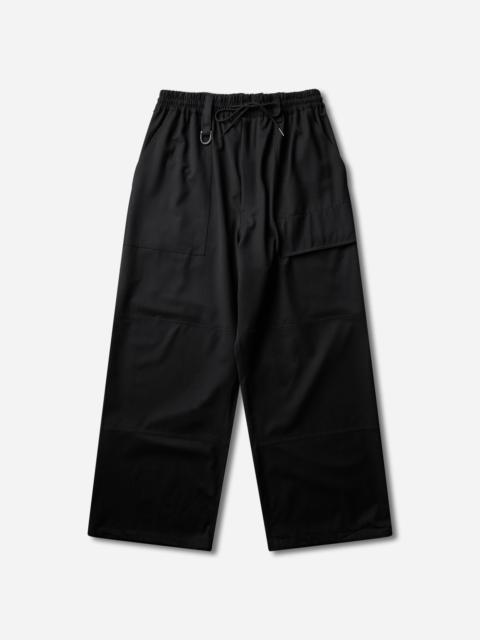 Y-3 Men's Wool Wide Trousers Black