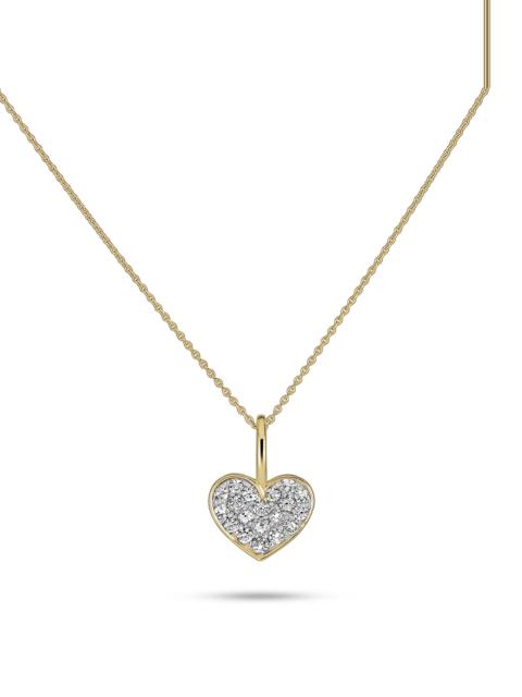 STONE AND STRAND All My Love Sparkle Heart Diamond Choker