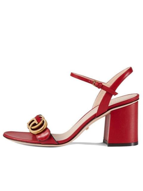 (WMNS) Gucci G Heel Sandals 'Red Gold' 453379-A3N00-6433