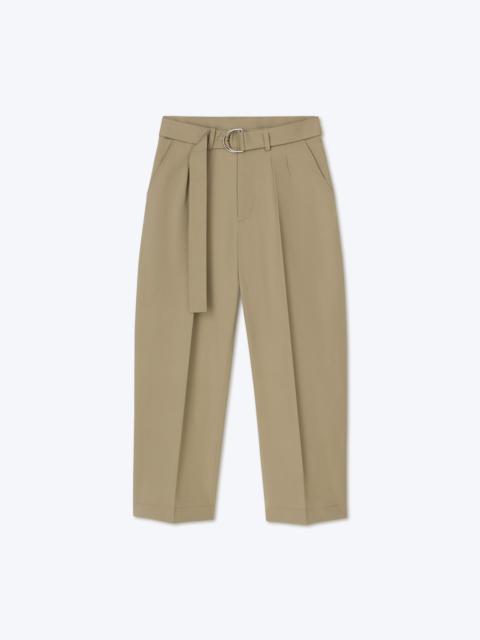 CAIUS - Belted tech-twill pants - Pebble
