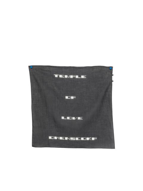 Rick Owens DRKSHDW graphic-print scarf