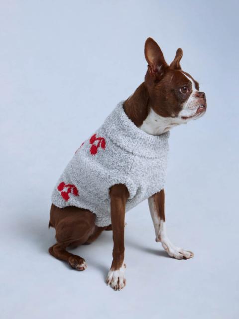 Splendid Heather Gray/Red Cherry Fuzzy Pet Sweater
