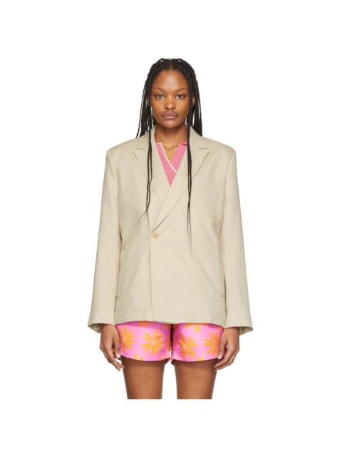 JACQUEMUS Beige 'La Veste Moulin' Blazer