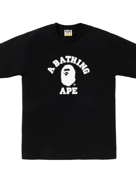 A BATHING APE® Crystal Stone Eye College Tee "Black" 0ZXTEM350101Q BKX