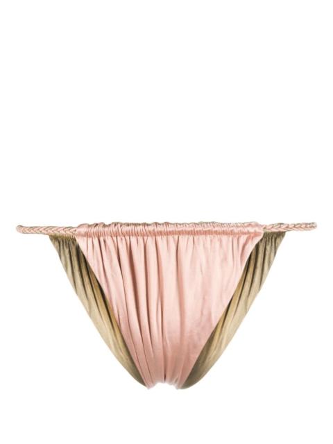 ISA BOULDER ruched bikini bottom