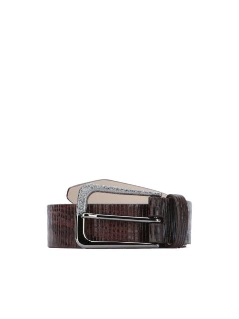 leather buckle belt