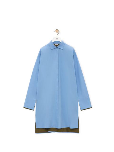 Loewe Turn-up shirt dress in cotton