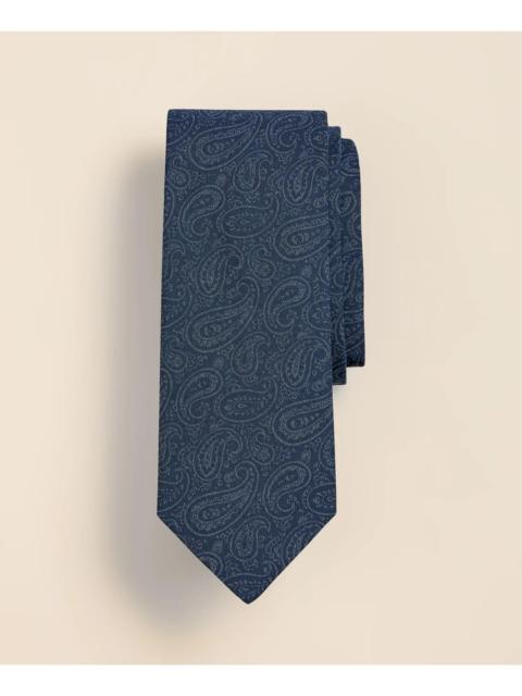 Brooks Brothers Cotton Paisley Foulard Tie