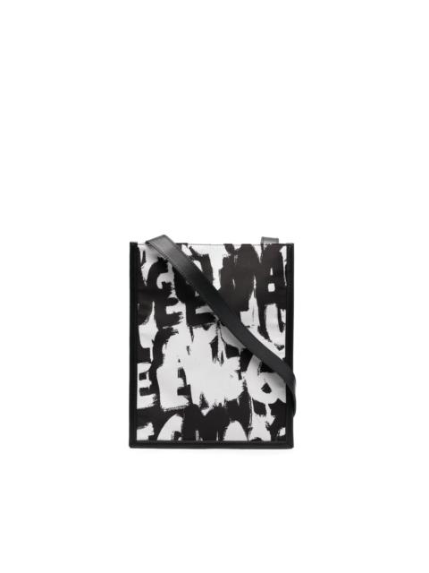Alexander McQueen graffiti-print shoulder bag