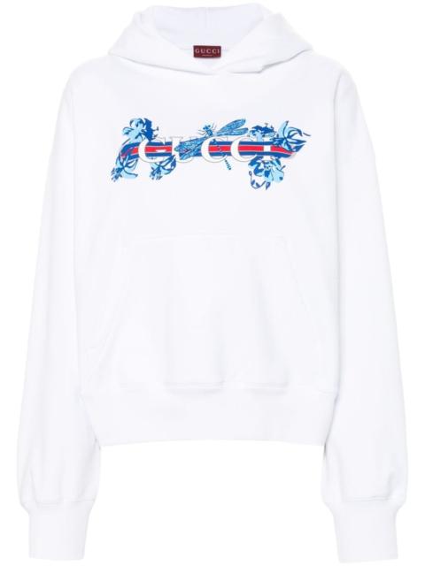 GUCCI logo-print hoodie