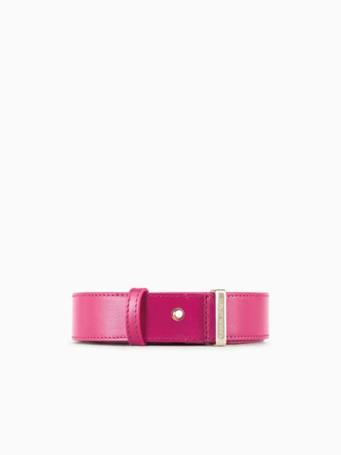 GIORGIO ARMANI Palmellato-leather la Prima belt