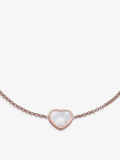 My Happy Hearts 18ct rose-gold and mother-of-pearl bracelet