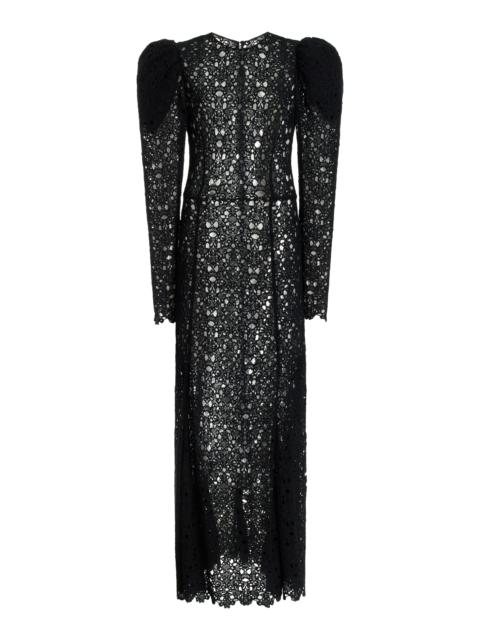 GABRIELA HEARST Lana Dress in Black Cashmere Lace