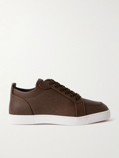 Christian Louboutin Rantulow Full-Grain Leather Sneakers Brown