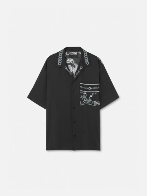 VERSACE JEANS COUTURE Chain Couture Short-Sleeved Shirt