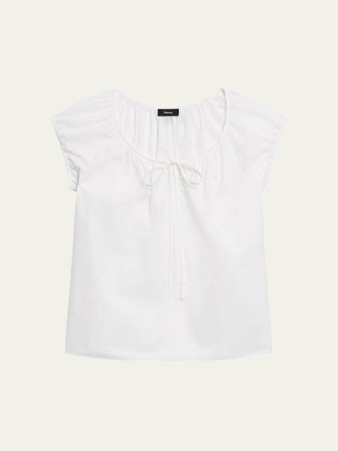 Theory Easy Tie Blouse