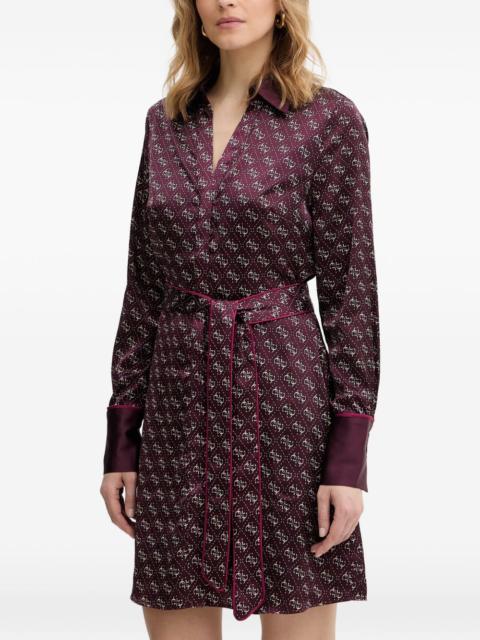 GUESS USA Blerta 4G-print belted mini dress