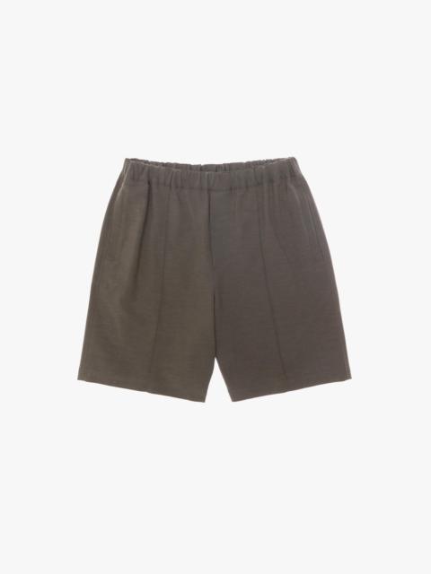 COTTON-LINEN PULL-ON SHORT