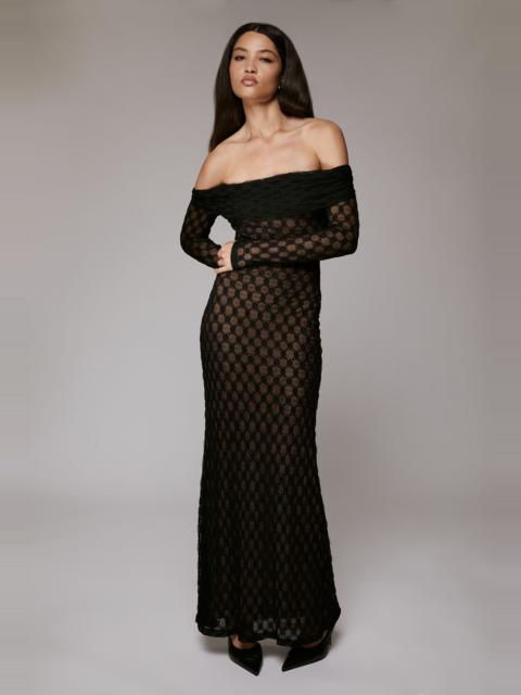 BARDOT Adoni Off Shoulder Maxi Dress In Black