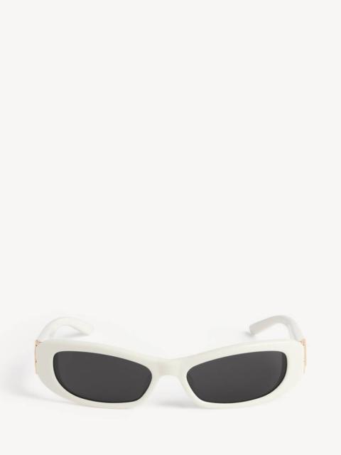 BALENCIAGA Women's Cosmo Rectangle Sunglasses in Off White