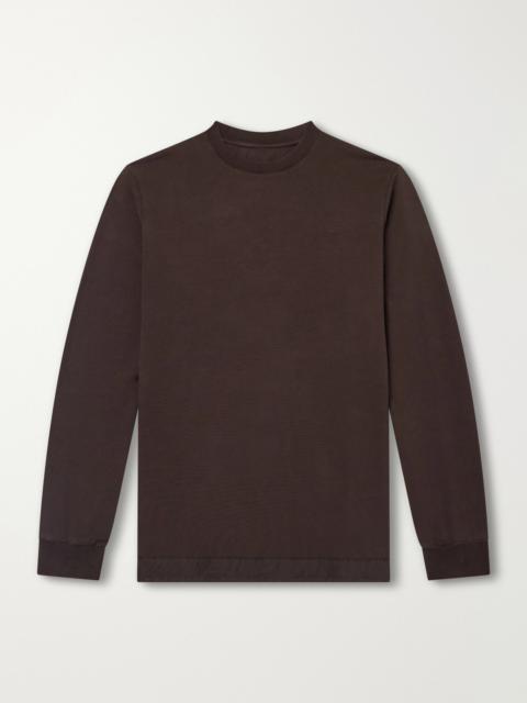 CASEY/CASEY Felix Gabardine-Trimmed Cotton-Jersey T-Shirt