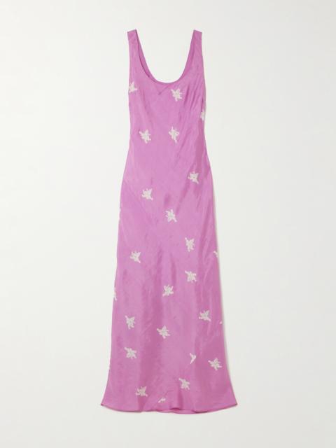 ALIX OF BOHEMIA Jasmine Floral-print Silk Midi Dress