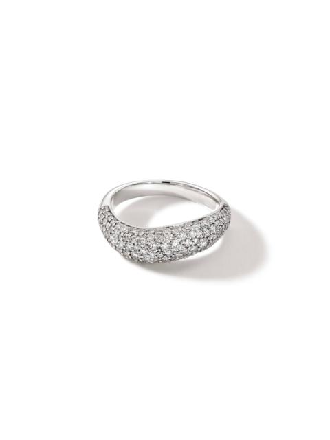 JOHN HARDY Surf Ring, Sterling Silver, Diamonds