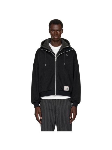 Maison MIHARAYASUHIRO Black Shifted Layer Track Jacket
