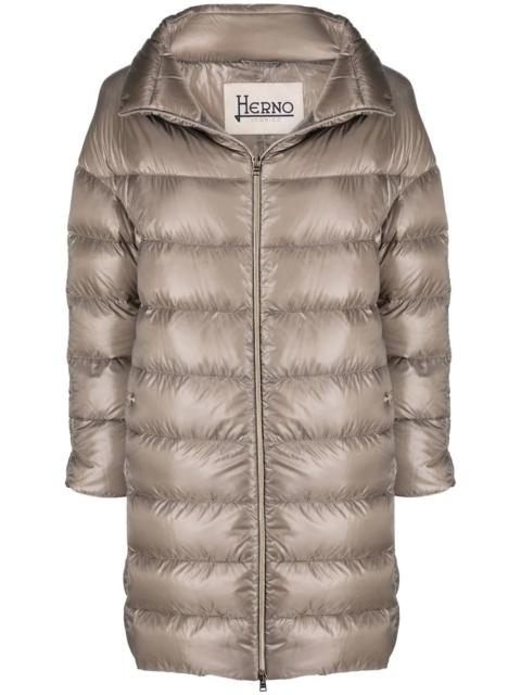 Herno down-feather mid-length coat